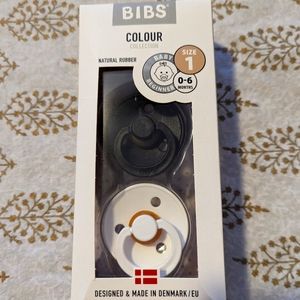 NWT Bibs pacifiers 0-6 mo, set of 2